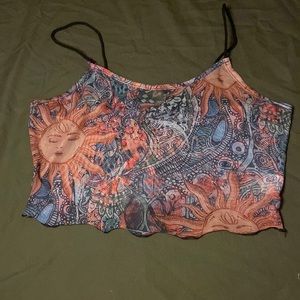 hippie sun crop top